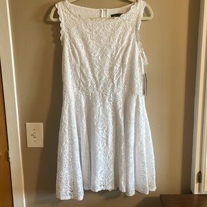 White lace dress
